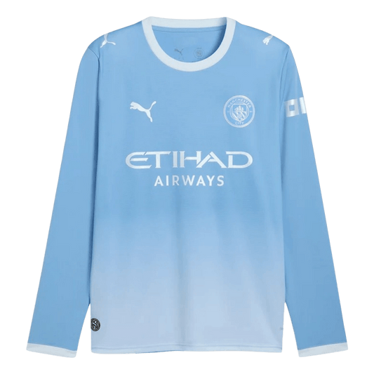 Manchester City 2026/27 Long Sleeve Home Soccer Jersey