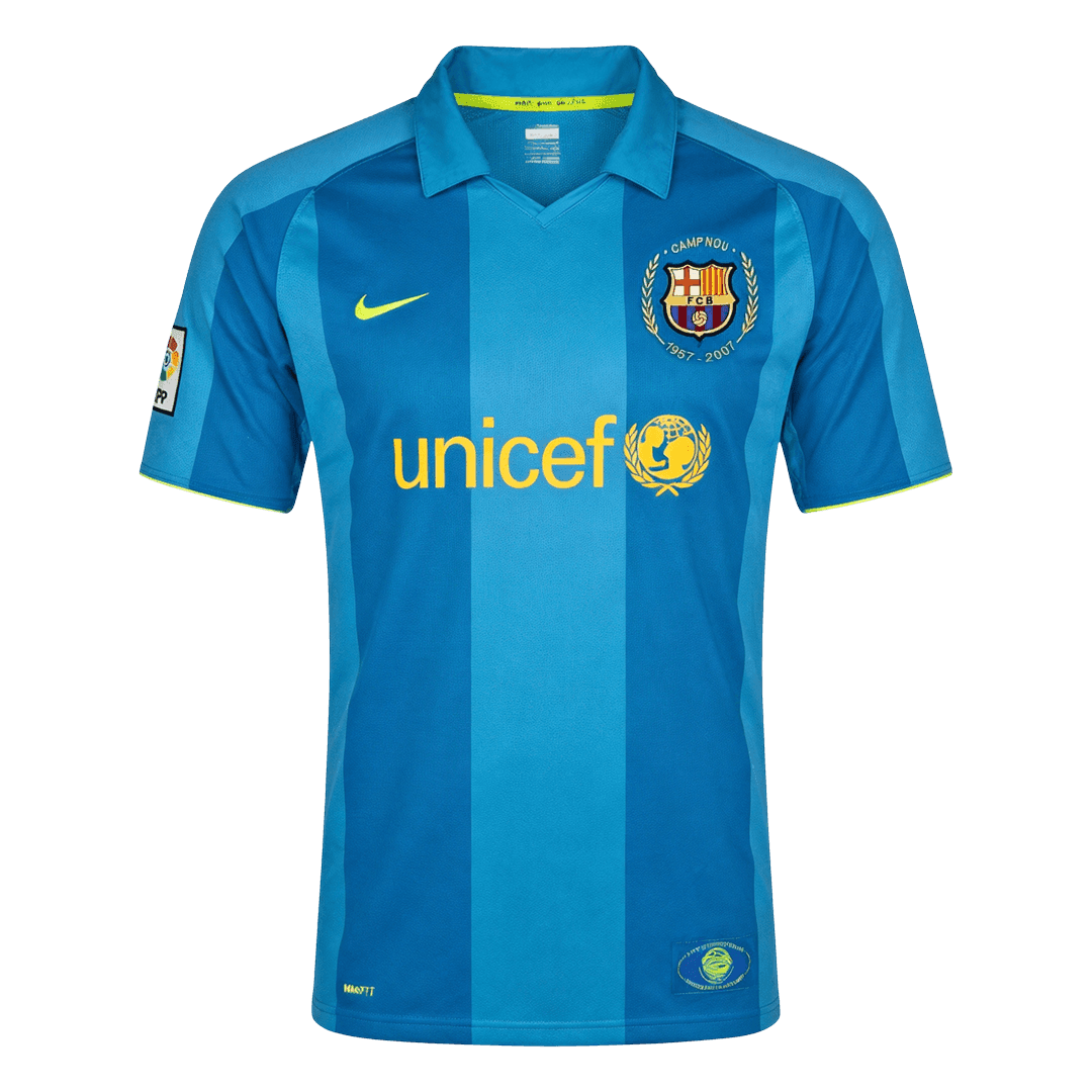Barcelona 2007/08 Retro Away Soccer Jersey