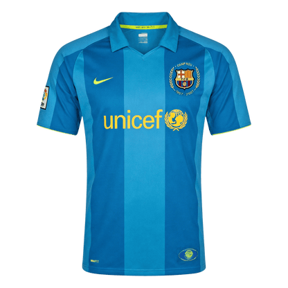 Barcelona 2007/08 Retro Away Soccer Jersey