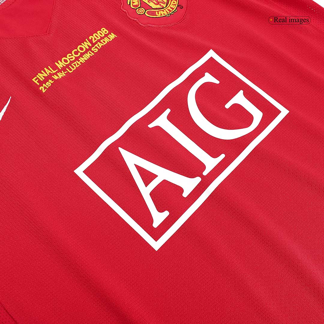 Retro RONALDO #7 Men's Manchester United UCL Final 2007/08 Home Soccer Jersey