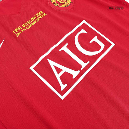 Retro Men's Manchester United 2007/08 Home Soccer Jersey