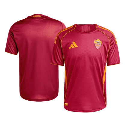 Men's Roma 2025/26 Player Version Home Soccer Jersey - Slim Fit