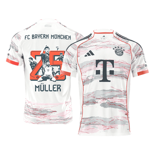 Bayern Munich 2025/26 Away Soccer Jersey - MÜLLER Special #25