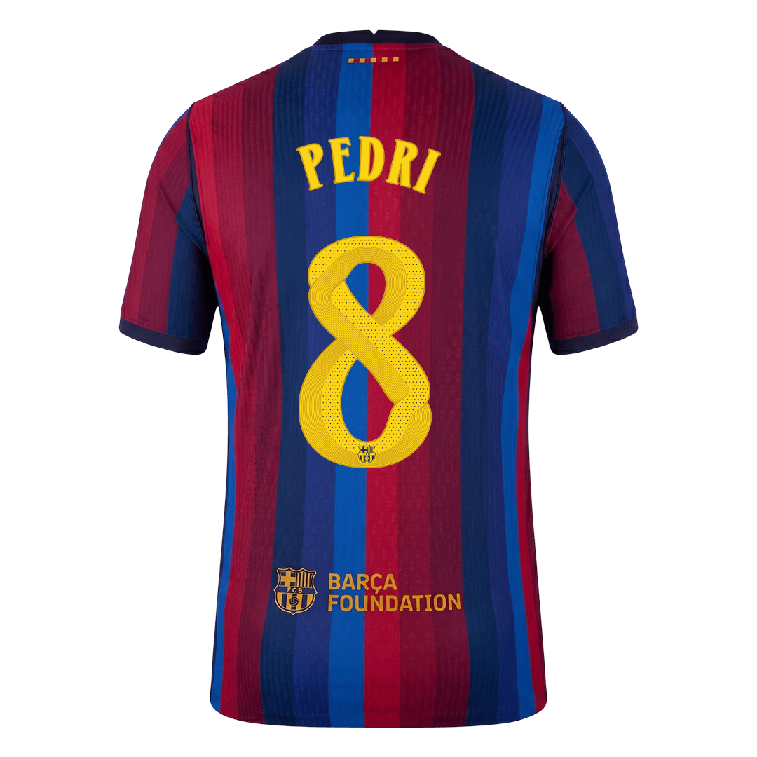 Barcelona 2026/27 Home Soccer Jersey - PEDRI #8 – UCL (Player Edition)