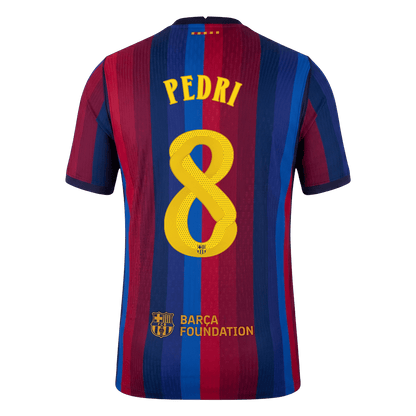 Barcelona 2026/27 Home Soccer Jersey - PEDRI #8 – UCL (Player Edition)