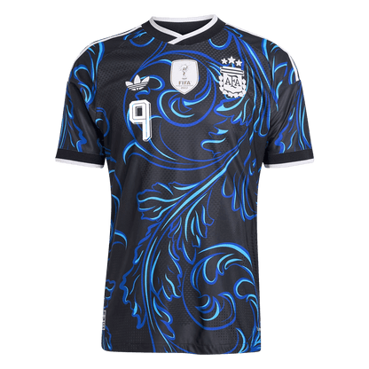 Argentina World Cup 2026 Away Soccer Jersey - J. ALVAREZ #9 (Player Edition)