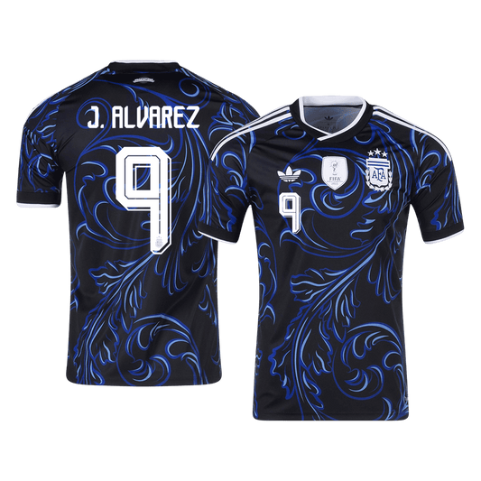 Argentina World Cup 2026 Away Soccer Jersey - J. ALVAREZ #9