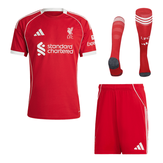 Liverpool 2025/26 Home Soccer Full Kit