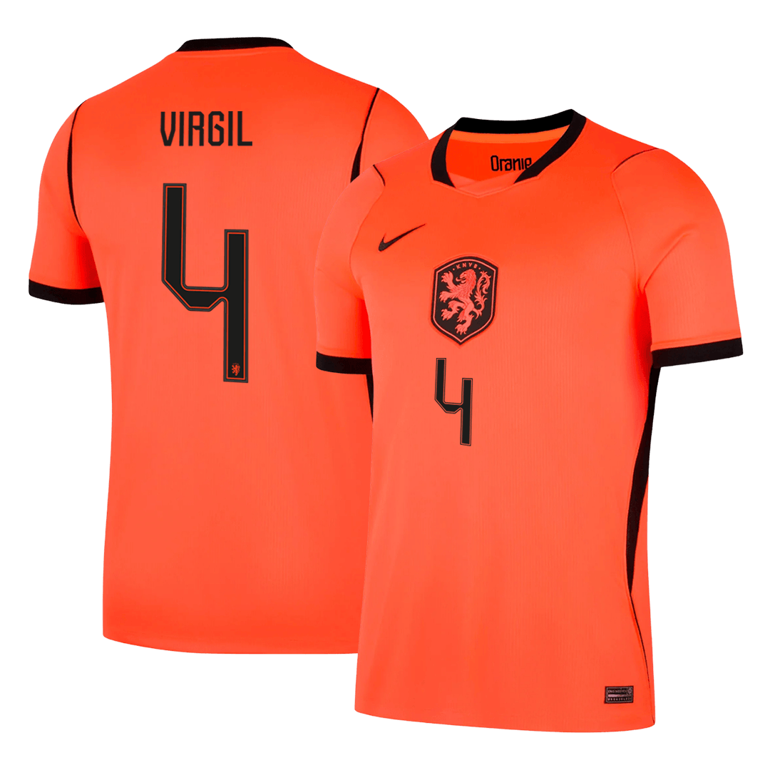 Netherlands World Cup 2026 Home Soccer Jersey - VIRGIL #4