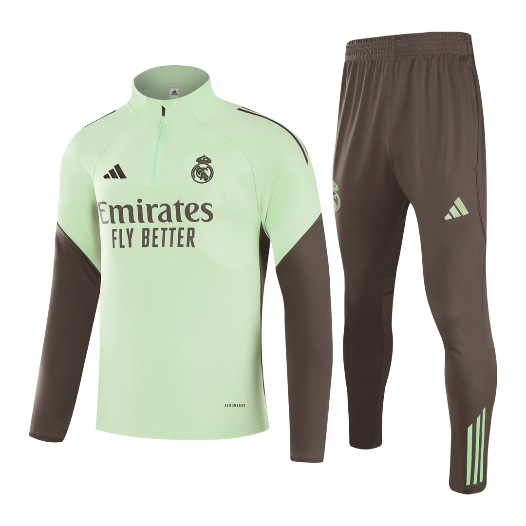 Kids Real Madrid 2025/26 Tracksuit Green