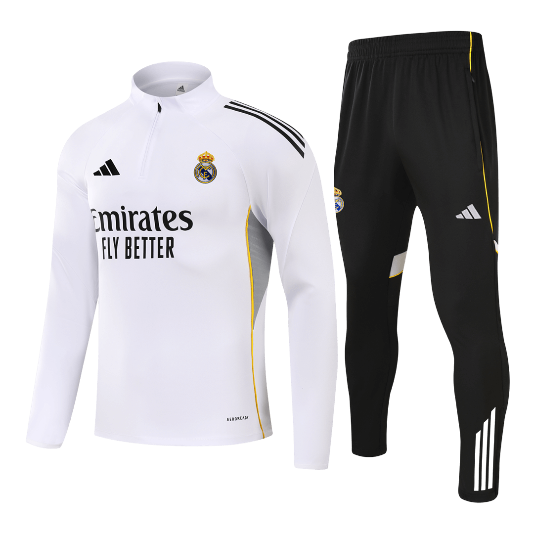 Kids Real Madrid 2025/26 Tracksuit White