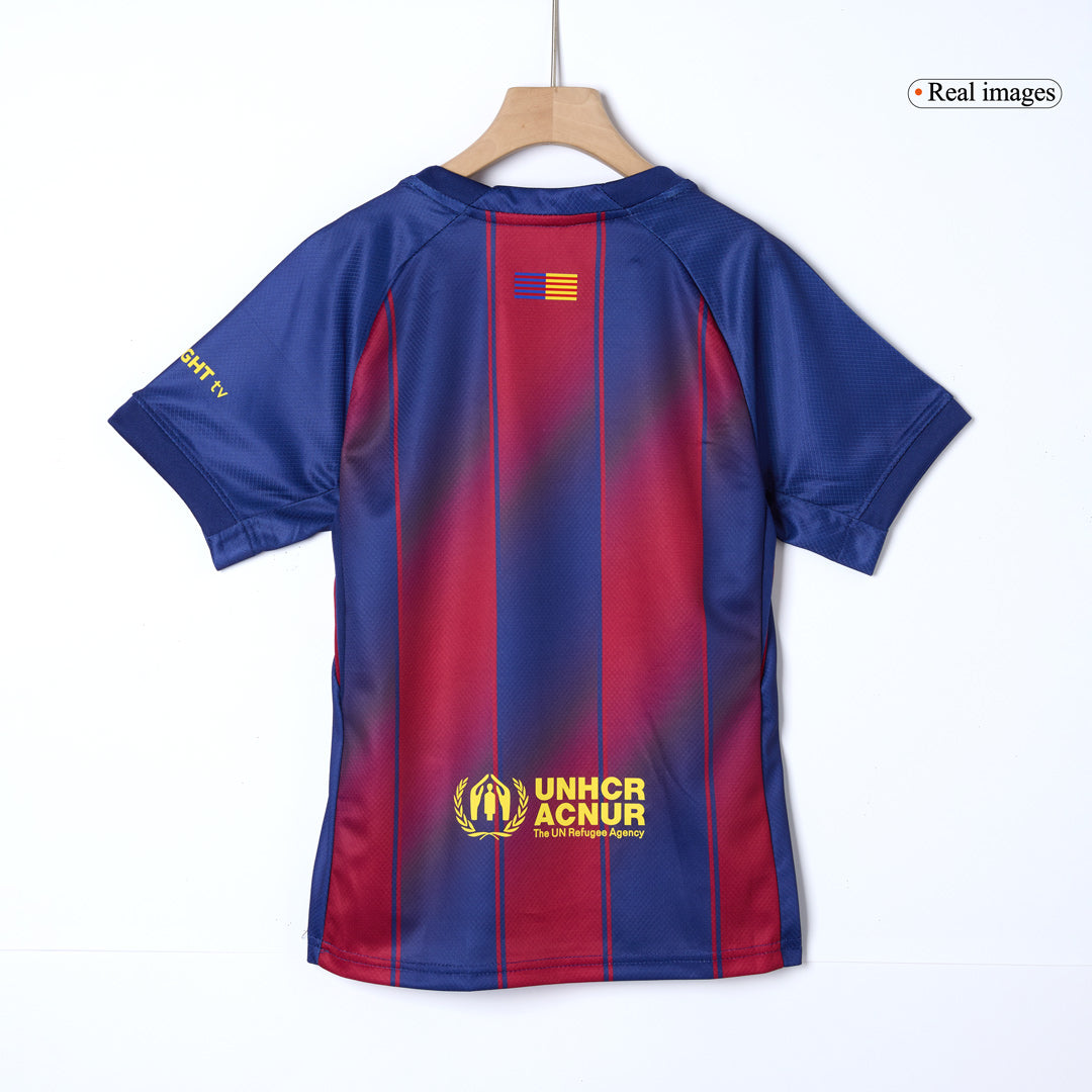 Kids Barcelona 2025/26 Home Soccer Kit