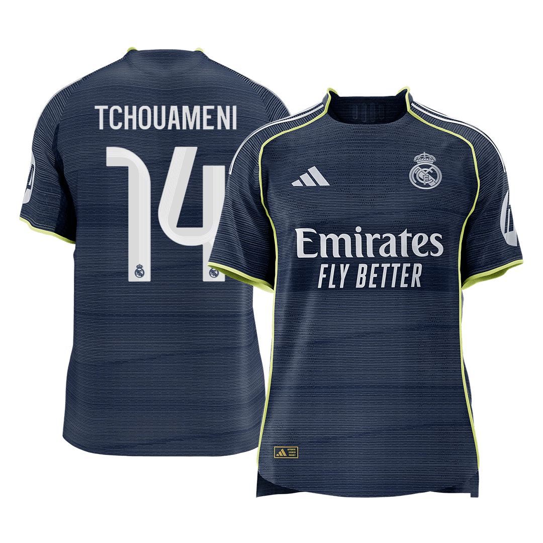 Real Madrid 2025/26 Away Soccer Jersey - TCHOUAMENI #14 (Player Edition)