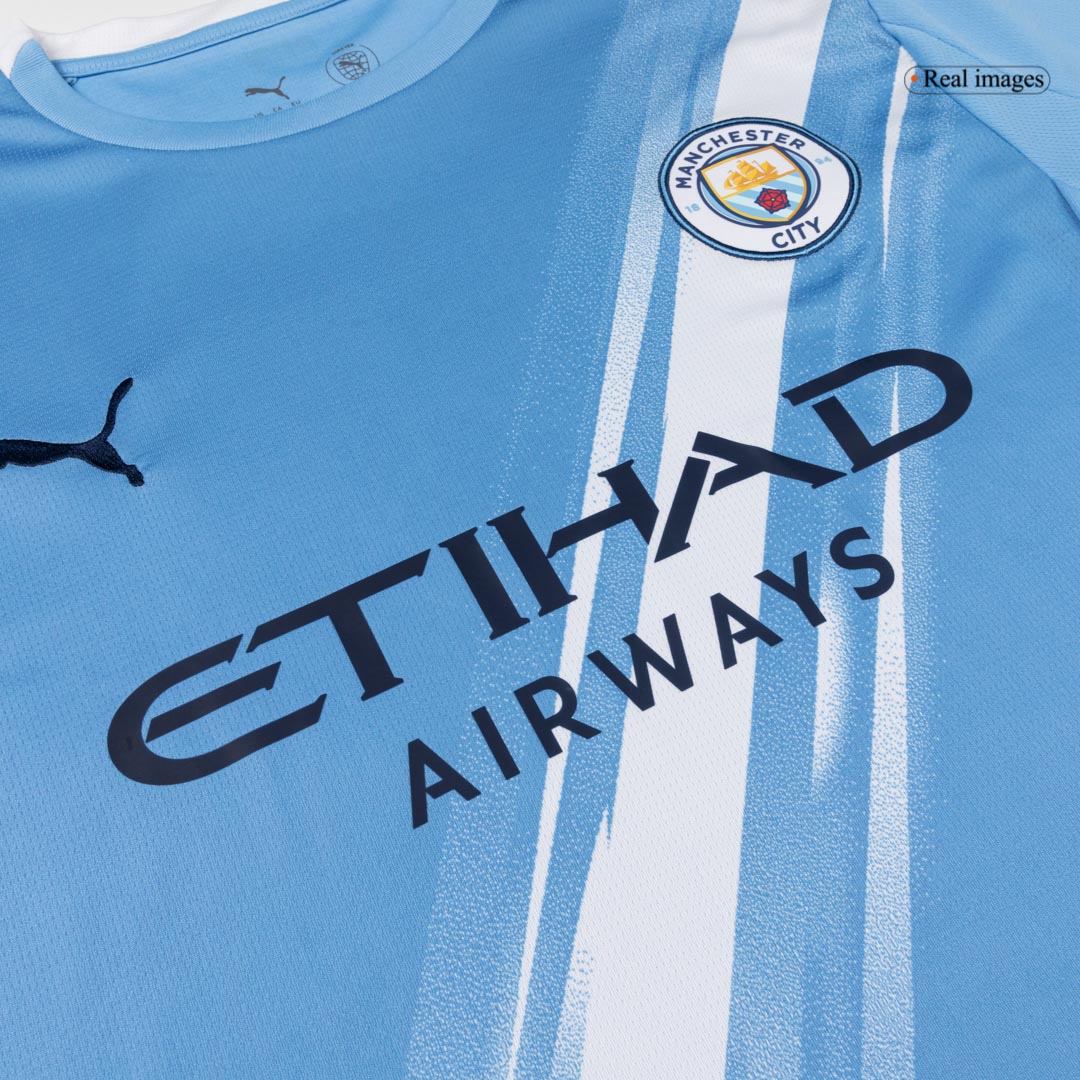 Men's Manchester City 2025/26 Home Soccer Jersey Full Kit [PREMIUM]