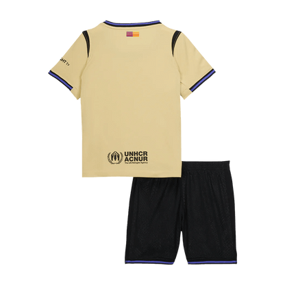 Kid's Barcelona 2025/26 Away Soccer Jersey Kit