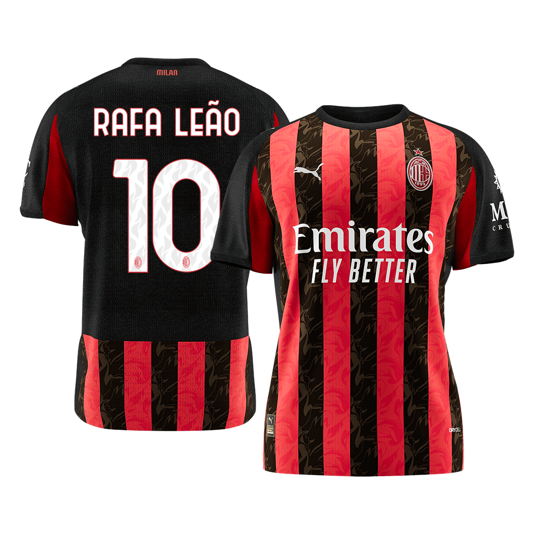 AC Milan 2025/26 Home Soccer Jersey - RAFA LEÃO #10