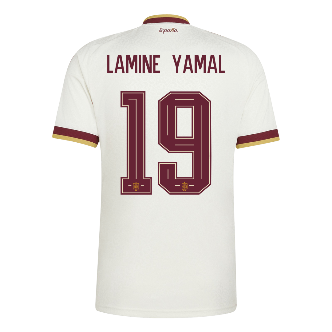 Spain World Cup 2026 Away Soccer Jersey - LAMINE YAMAL #19
