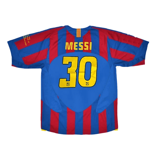 Barcelona 2005/06 Retro Home Soccer Jersey - MESSI #30 – UCL Final