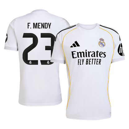 Real Madrid 2025/26 Home Soccer Jersey - F.MENDY #23