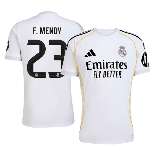 Real Madrid 2025/26 Home Soccer Jersey - F.MENDY #23