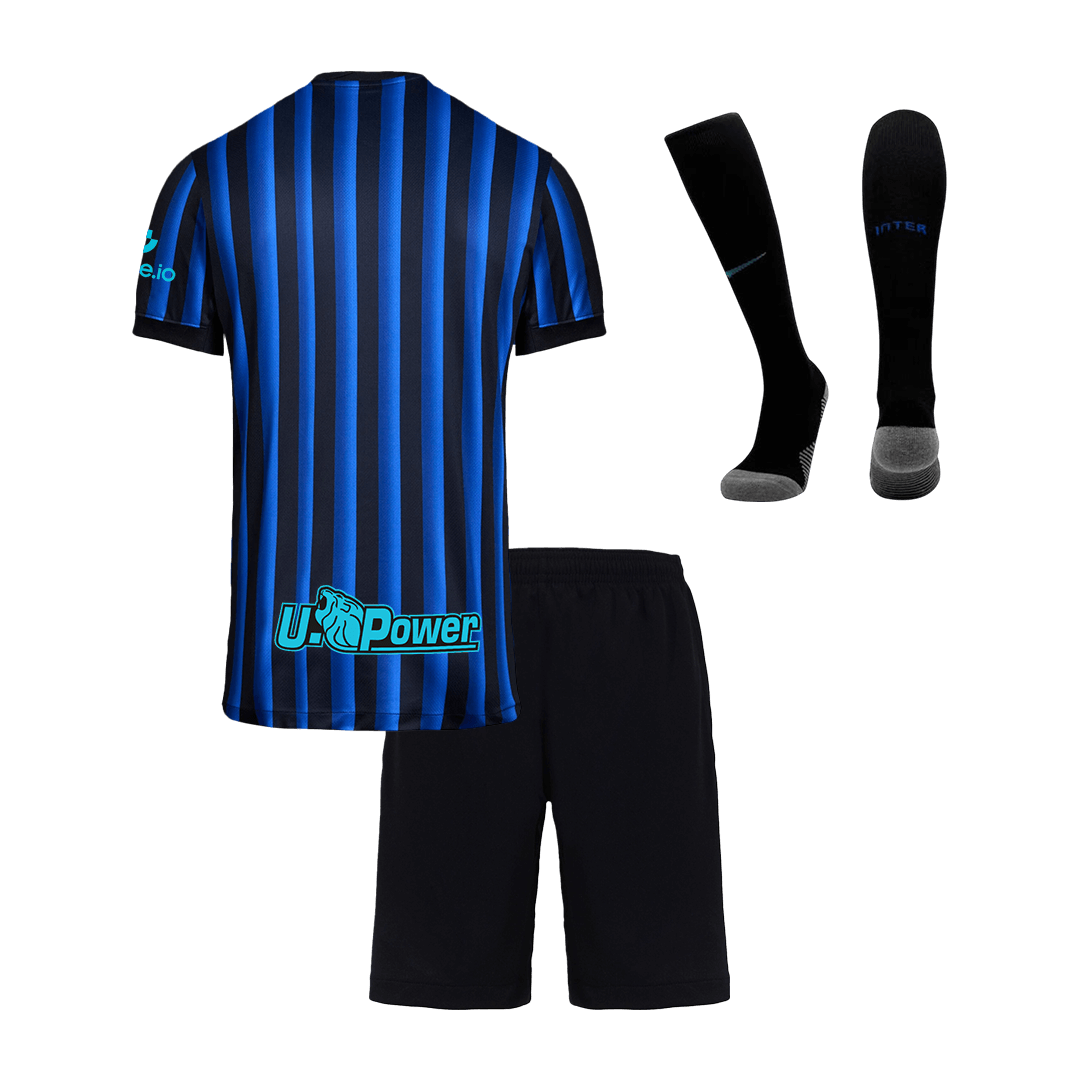 Kid's Inter Milan 2025/26 Home Soccer Jersey Full Kit