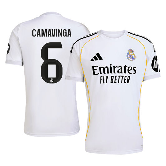 Real Madrid 2025/26 Home Soccer Jersey - CAMAVINGA #6