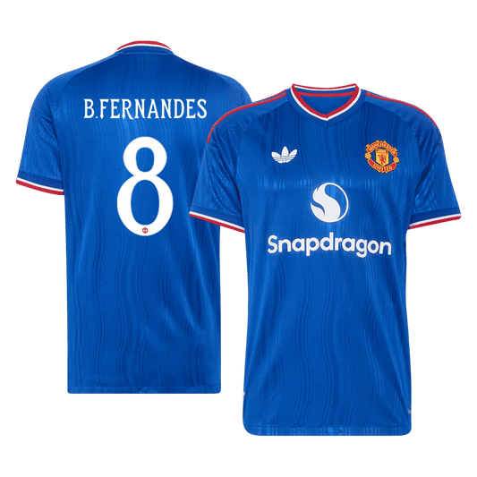 Manchester United 2026/27 Away Soccer Jersey - B. FERNANDES #8 – UCL (Player Edition)