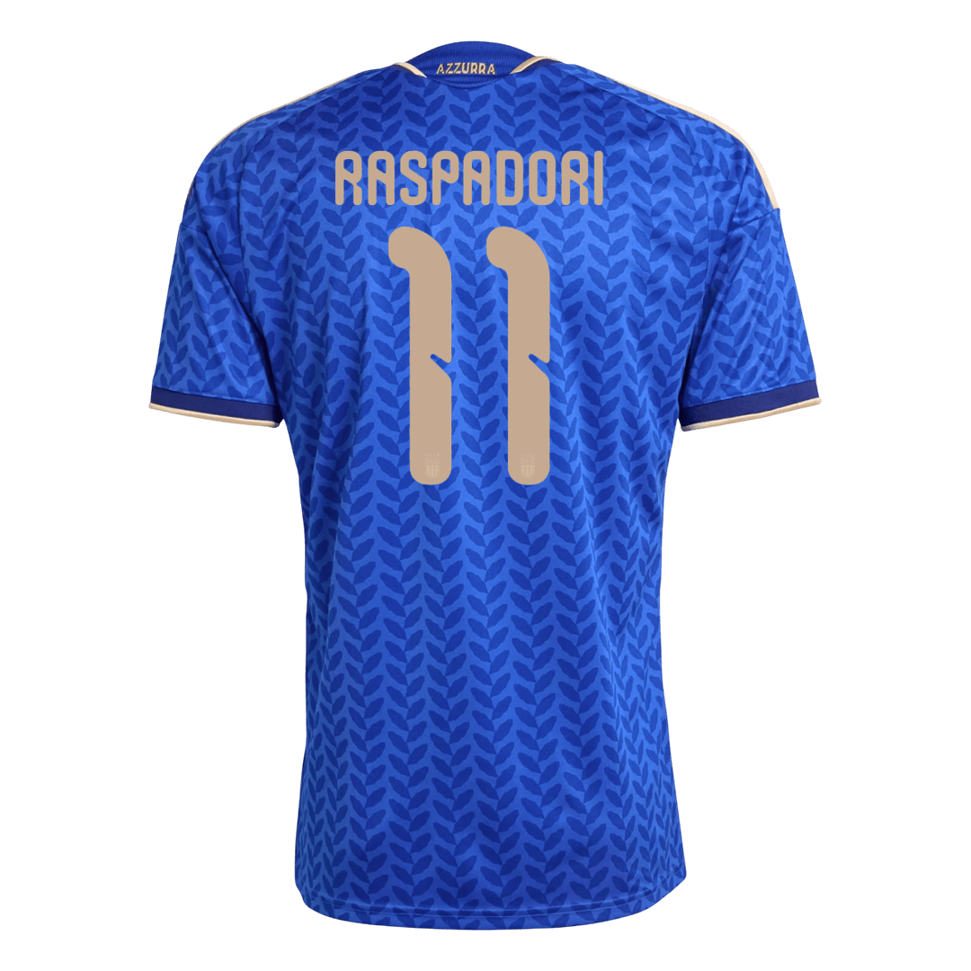 Italy World Cup 2026 Home Soccer Jersey - RASPADORI #11