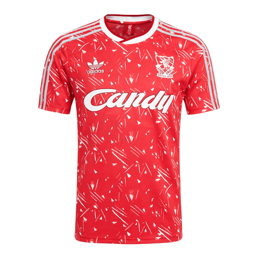 Retro Men's Liverpool 1989/91 Home Soccer Jersey