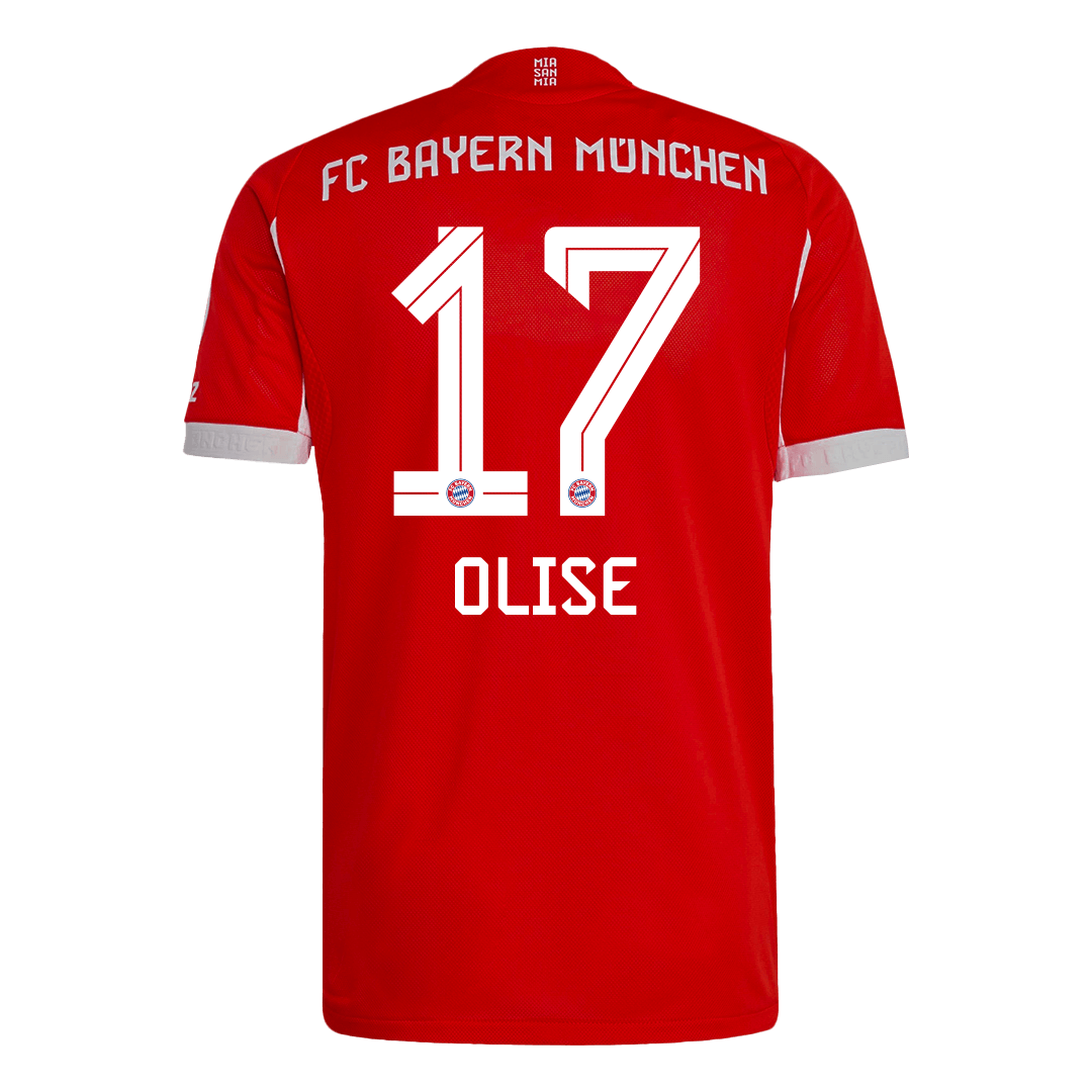 OLISE #17 Men's Bayern Munich 2025/26 Player Version Home Soccer Jersey - Slim Fit