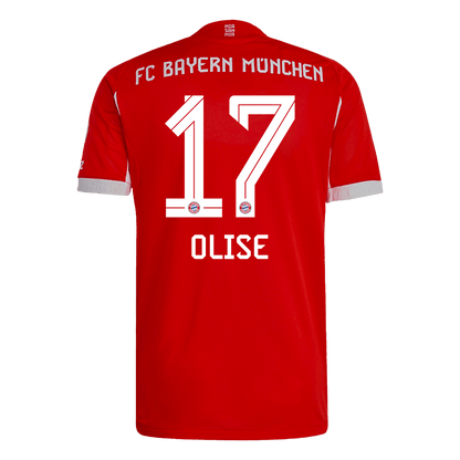 OLISE #17 Men's Bayern Munich 2025/26 Player Version Home Soccer Jersey - Slim Fit