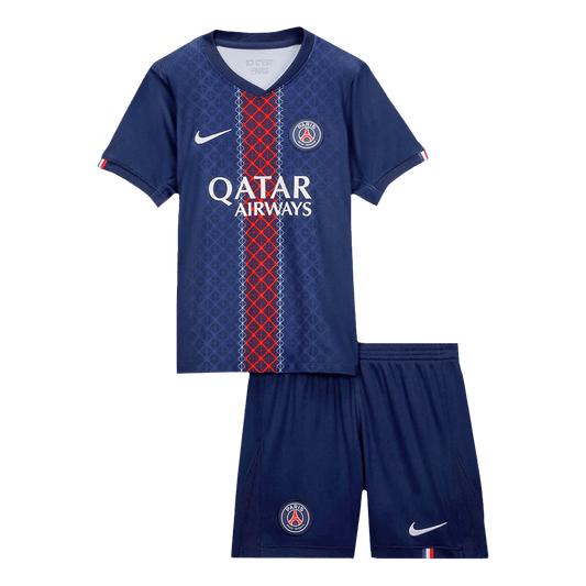 Kid's PSG 2025/26 Home Soccer Jersey Kit