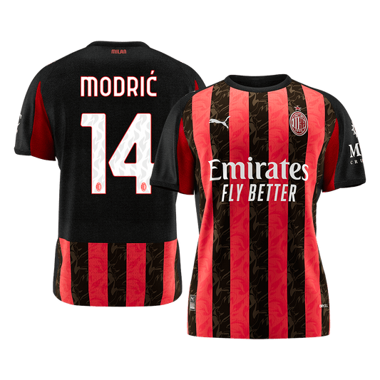 AC Milan 2025/26 Home Soccer Jersey - MODRIĆ #14