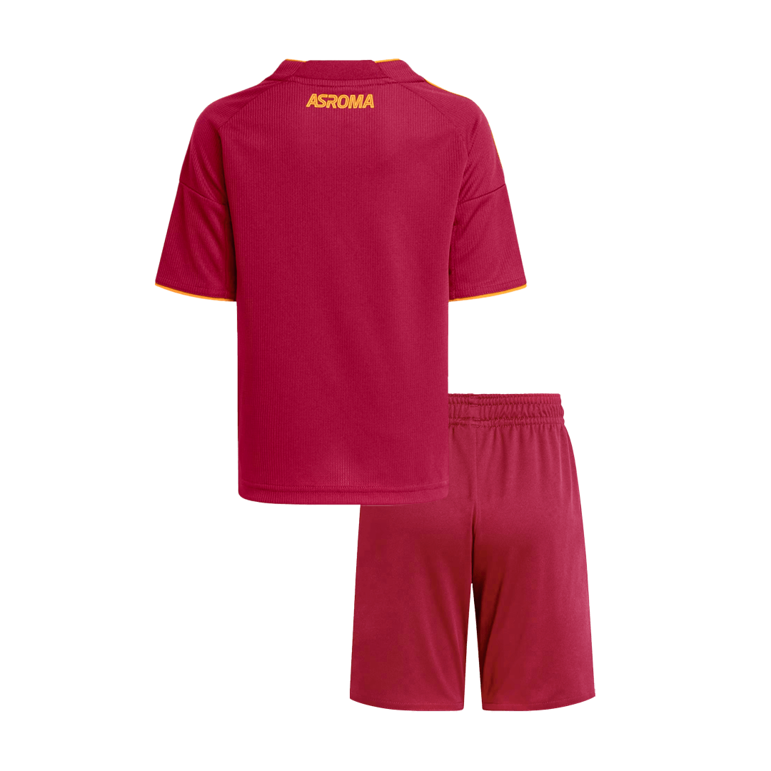 Kid's Roma 2025/26 Home Soccer Jersey Kit