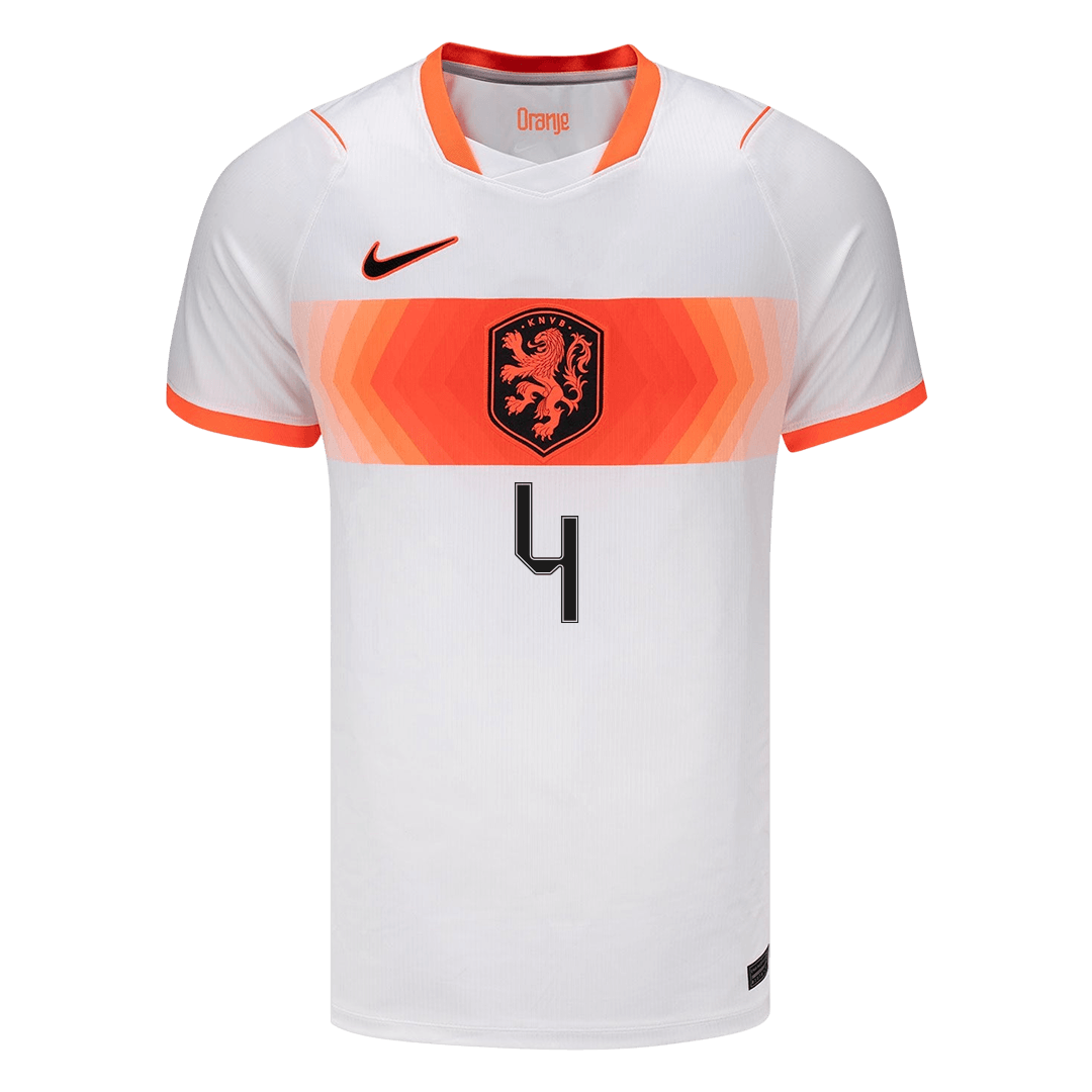 VIRGIL #4 Men's Netherlands World Cup 2026 Away Soccer Jersey
