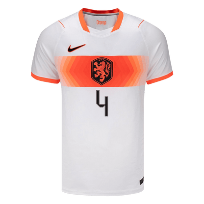 VIRGIL #4 Men's Netherlands World Cup 2026 Away Soccer Jersey