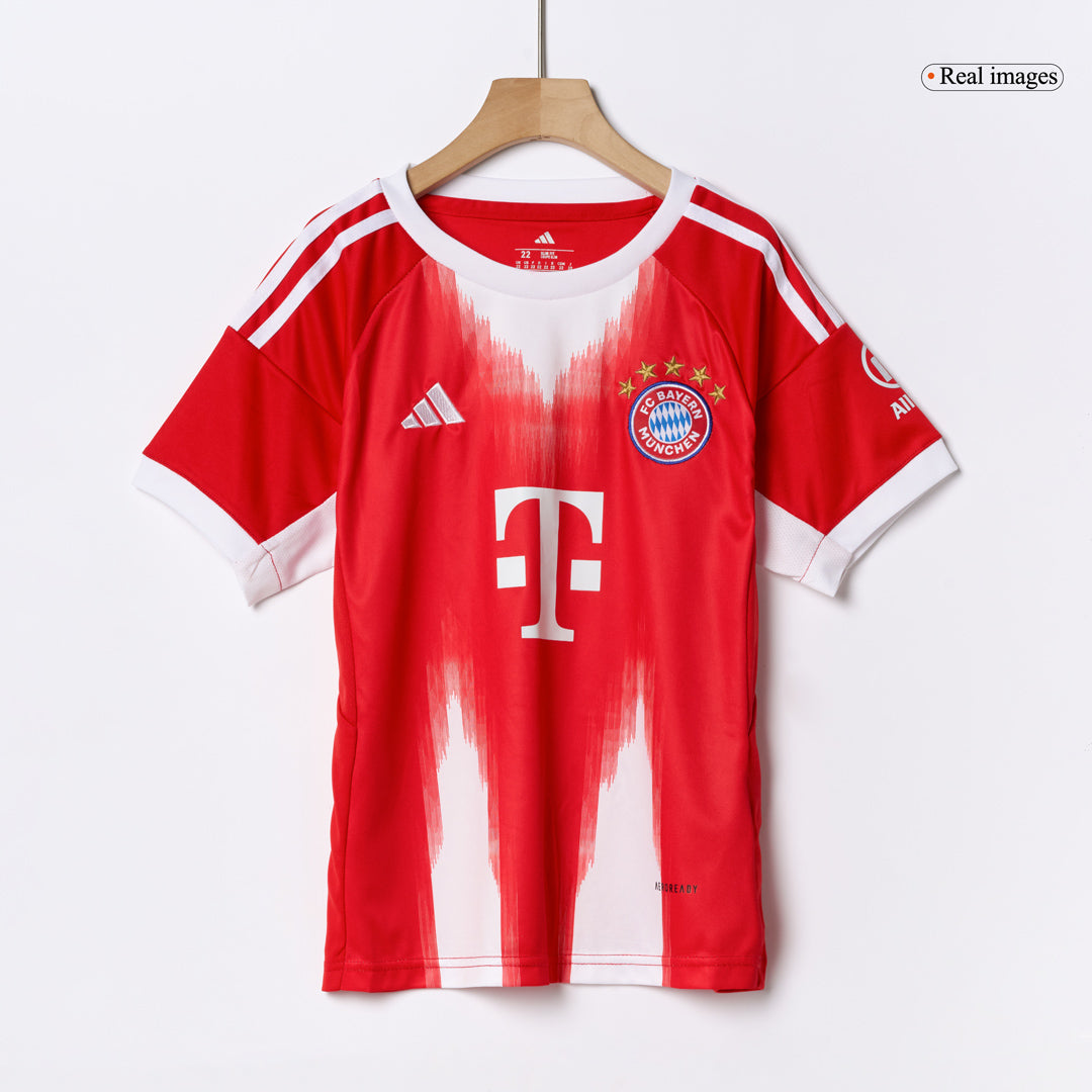 Kid's Bayern Munich 2025/26 Home Soccer Jersey Kit