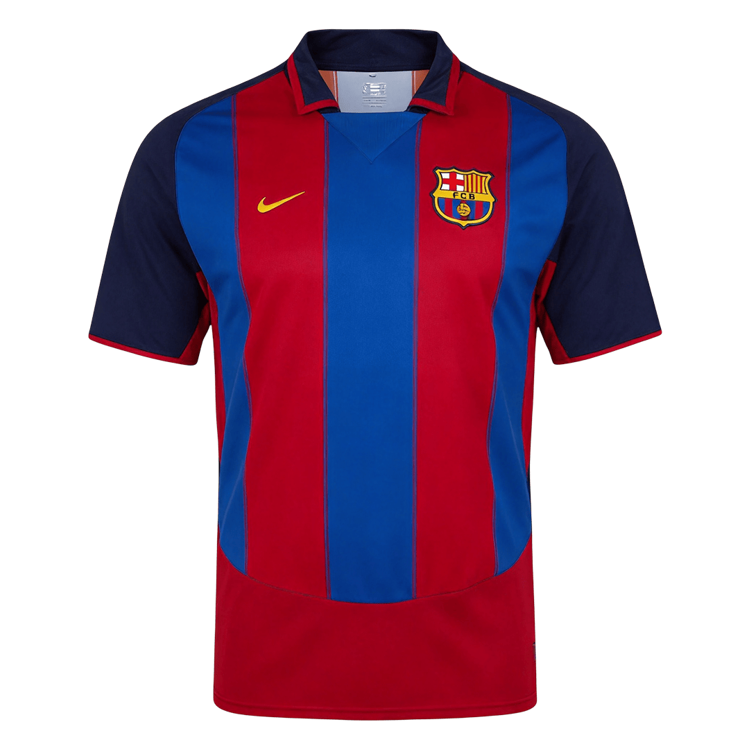 Barcelona 2003/04 Retro Home Soccer Jersey