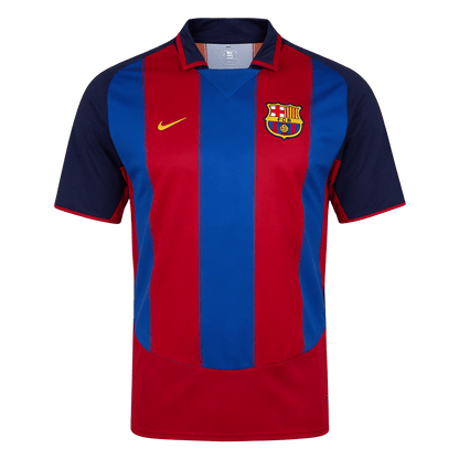 Barcelona 2003/04 Retro Home Soccer Jersey