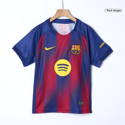 Kids Barcelona 2025/26 Home Soccer Kit