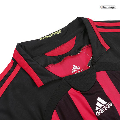 AC Milan 2006/07 Retro Home Soccer Jersey - MALDINI #3