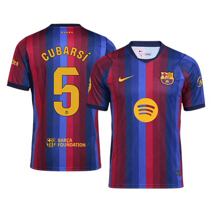 Barcelona 2026/27 Home Soccer Jersey - CUBARSÍ #5