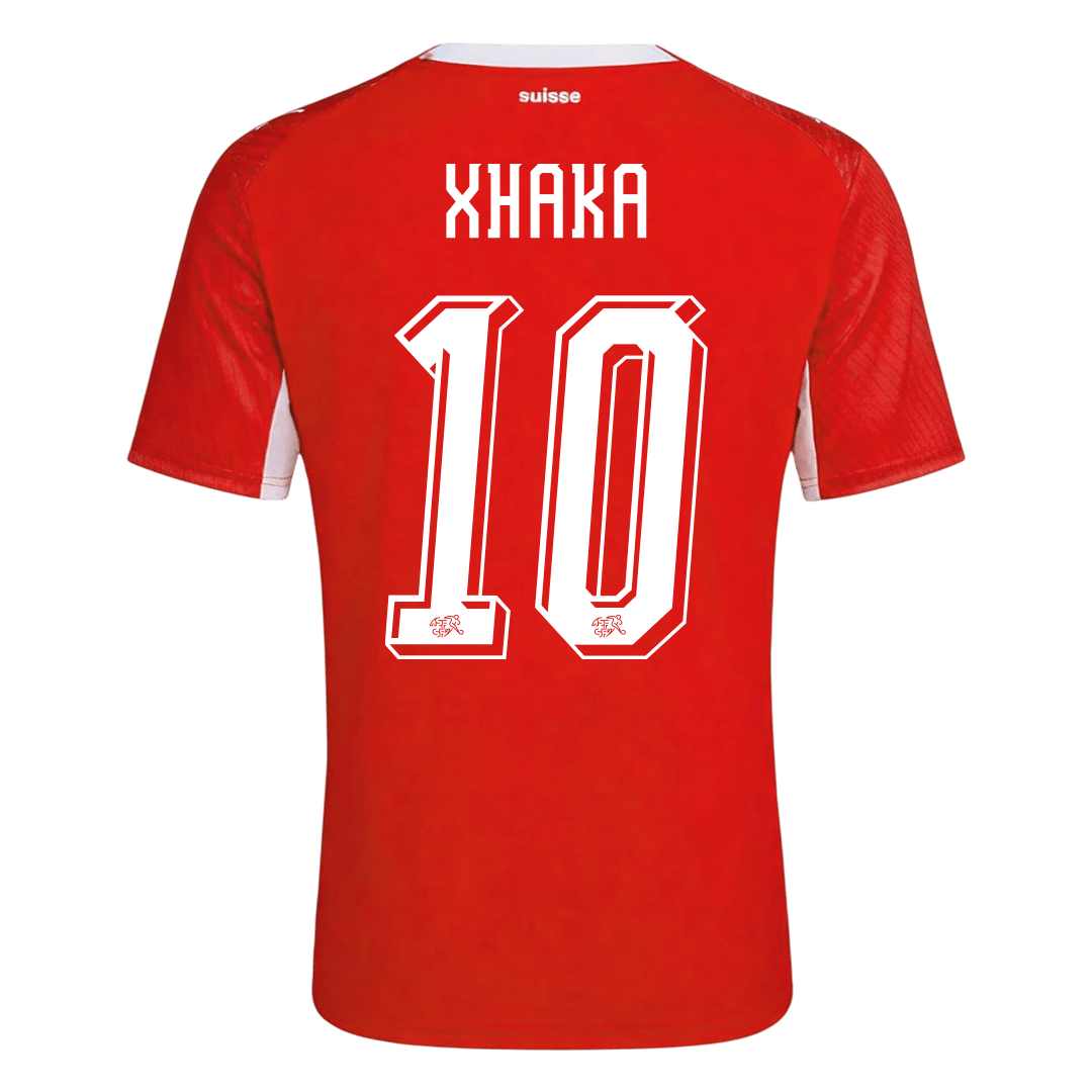 Switzerland World Cup 2026 Home Soccer Jersey - XHAKA #10