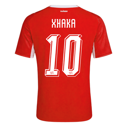 Switzerland World Cup 2026 Home Soccer Jersey - XHAKA #10