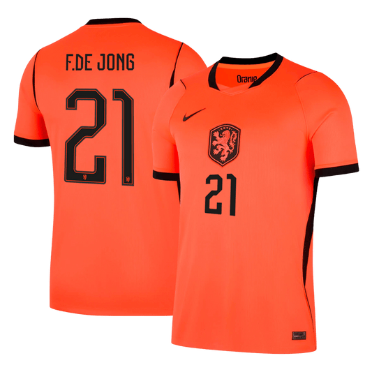 F.DE JONG #21 Men's Netherlands World Cup 2026 Home Soccer Jersey