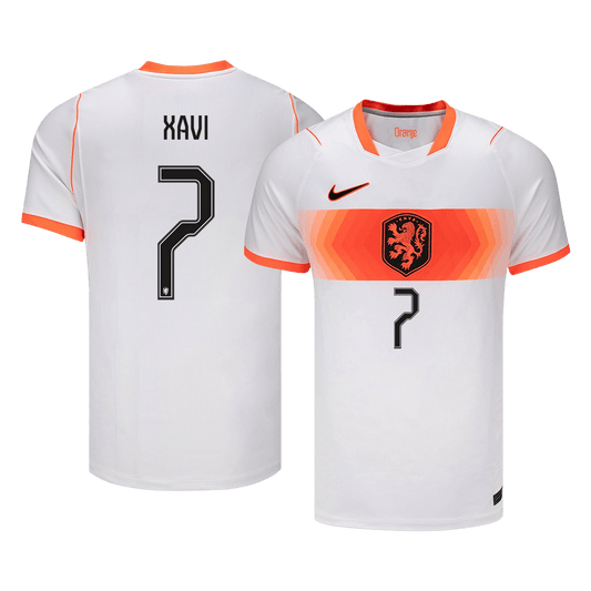XAVI #7 Men's Netherlands World Cup 2026 Away Soccer Jersey