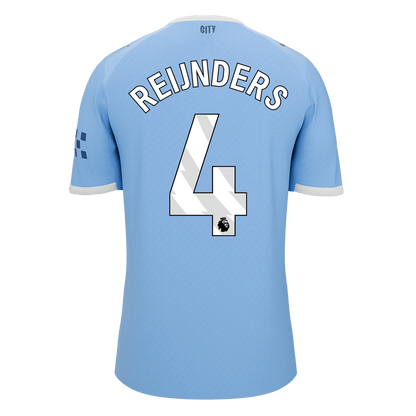 Manchester City 2025/26 Home Soccer Jersey - REIJNDERS #4