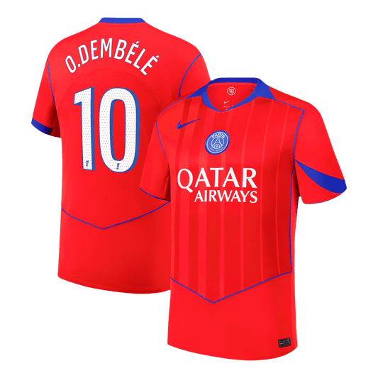 O.DEMBÉLÉ #10 Men's PSG 2025/26 Third Away Soccer Jersey