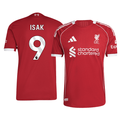 ISAK #9 Men's Liverpool 2025/26 Player Version Home Soccer Jersey - Slim Fit