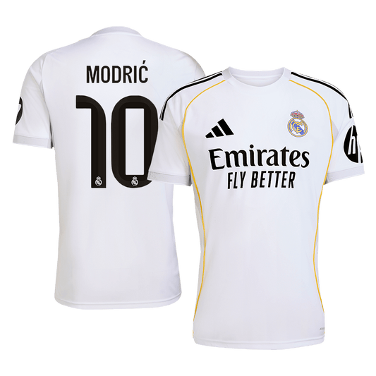 Real Madrid 2025/26 Home Soccer Jersey - MODRIĆ #10